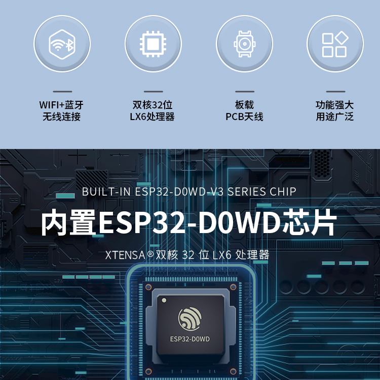 樂鑫科技官網(wǎng)電話ESP32-WROOM-32D/32U Wi-Fi+Bluetooth LE MCU模組樂鑫wifi模塊價格