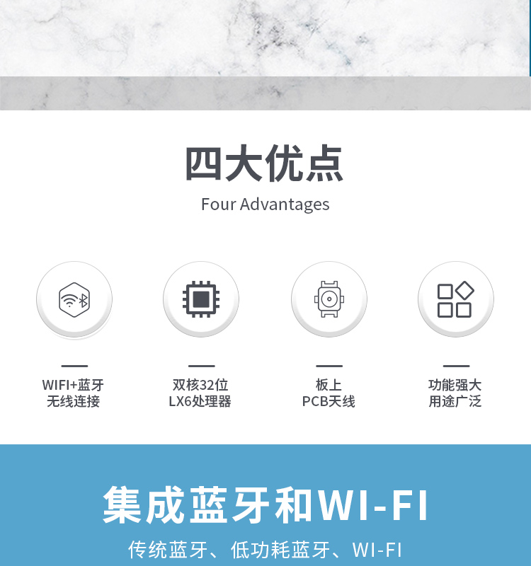 樂(lè)鑫信息科技官網(wǎng)ESP32-WROOM-32E-N16 2.4GHz Wi-Fi+藍(lán)牙?+低功耗藍(lán)牙模組自組網(wǎng)wifi mesh模塊